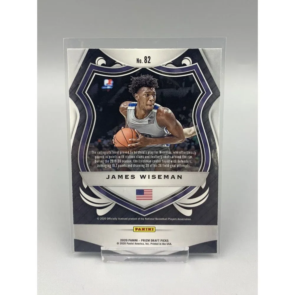 2020-21 Panini Prizm Draft‎ Picks Crusade #82 James Wiseman RC Golden State